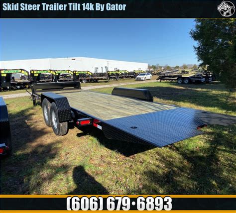 14k skid steer trailer|skid steer trailers.